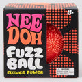 Schylling Nee-Doh Fuzz Ball Flower Power Orange Fuzzball